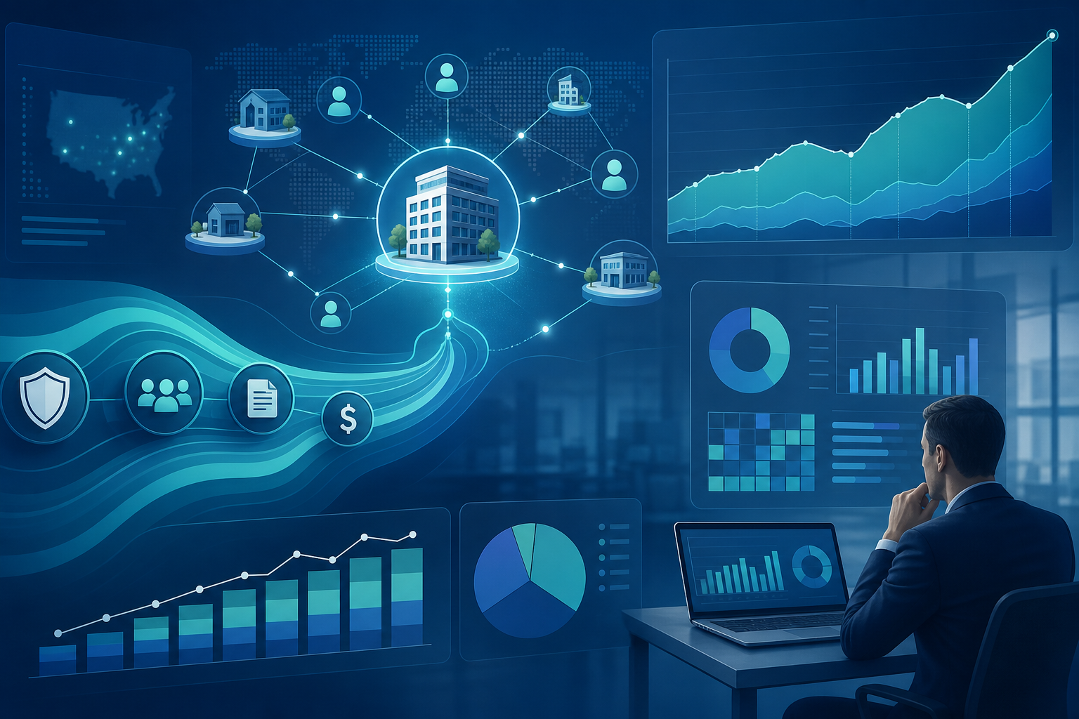Insurance distribution financial management — revenue forecasting and agency analytics